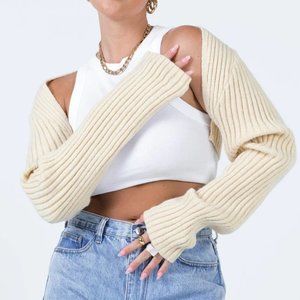 AYTAN BOLERO SWEATER BEIGE